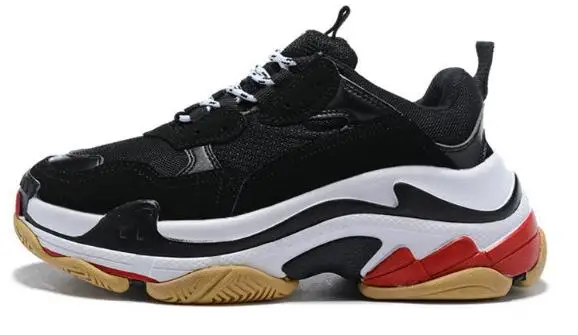 High quality designer Paris 17FW Triple s Sneakers for men women black red white green Running Dad Shoes tennis increasing shoes