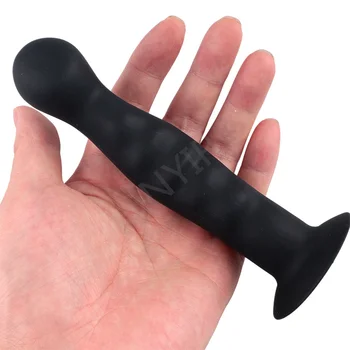 Anal Plug Sex Products Prostate Massager Vaginal Stimulator with Strong Sucker Silicone Bead Dildo Sex Toys for Man and Woman 3