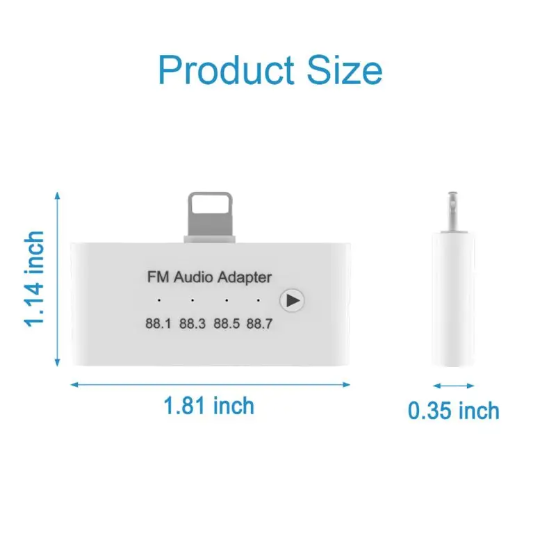 Для LIghtning FM аудио адаптер FM Aduio передатчик Комплект адаптер для iPhone