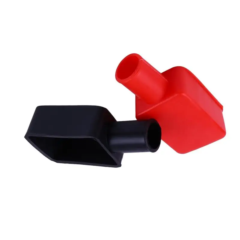 Car Battery Accessories Battery Terminals 2PCS Car Battery Negative Positive Terminal Covers Replacement Insulating Protector Terminal Batteries Accessories
