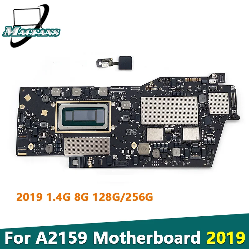 Scheda Madre Originale A2159 Per Macbook Pro 13 "A2159 Scheda Logica Logicboard Muslimb 1.4Ghz 8G 128G 256G 2019 Anno Emc 3301