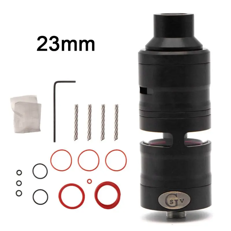 

GEVOLUTION V2 RDTA 316 Stainless Steel Vaporizer 23MM/25MM Diameter Tank 4ML/4.5ML Capacity Adjustable Hookah Vape Atomizer