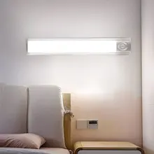 BRELOG светильник с контролем человеческого тела шкаф светильник PIR длинный светодиодный ночной Светильник USB зарядка светильник для гардероба