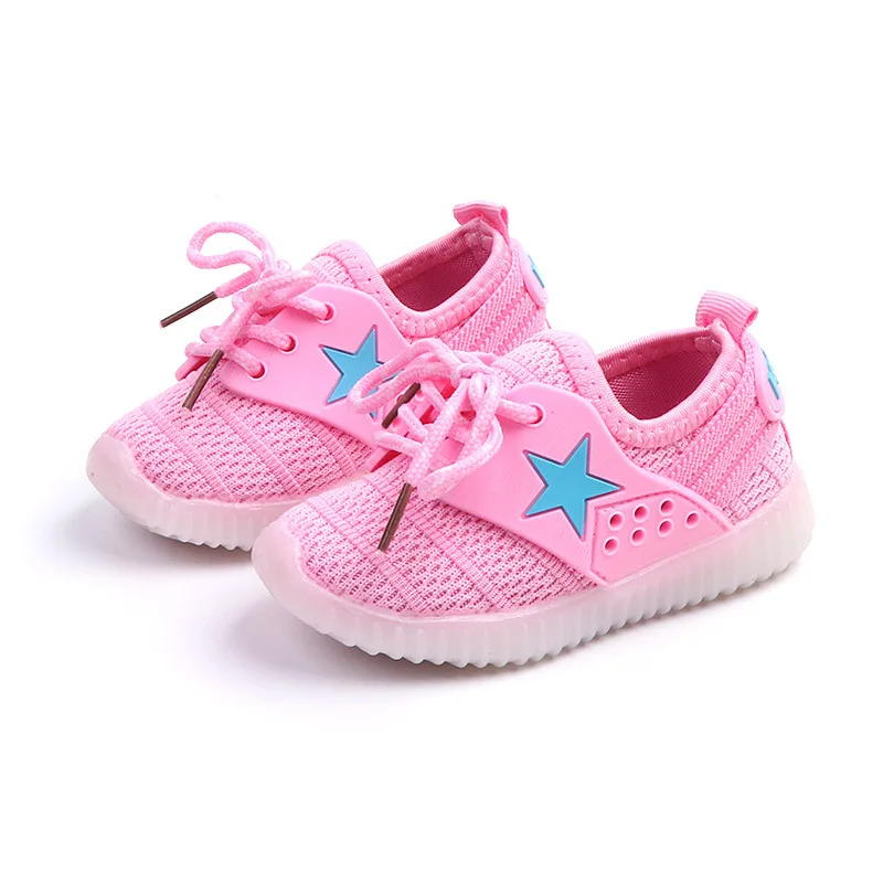 Кроссовки с подсветкой kinderschuhe для мальчиков и девочек; Повседневная дышащая детская школьная спортивная обувь; мягкая обувь для бега