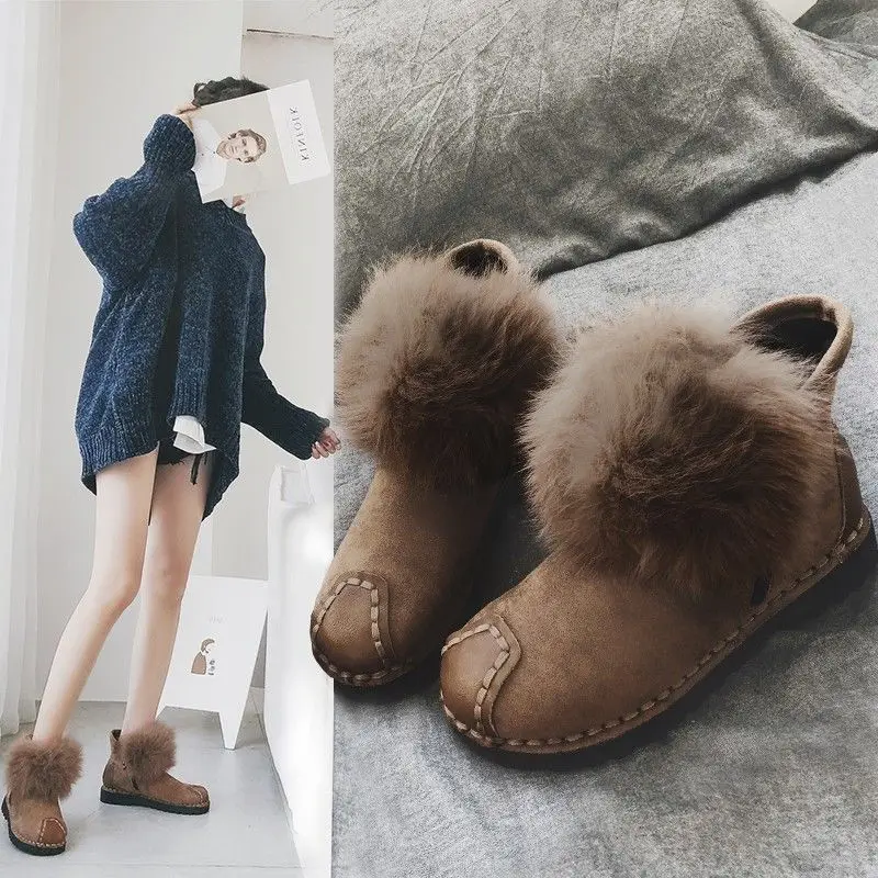 SWYIVY/зимняя обувь; черные ботинки; женская обувь; chaussure Femme; ; женские ботинки; Зимние ботильоны на меху; теплые зимние женские ботинки на плоской подошве
