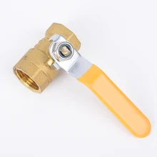 Латунный 1/" наружный резьбовой шаровой клапан запорный слив PT газа для воздуха и жидкости с красной ручкой