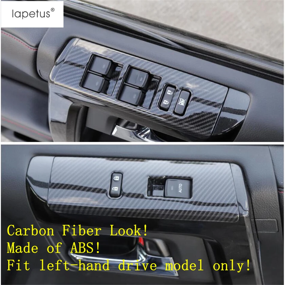 Lapetus аксессуары подходят для Toyota 4runner 2010- ABS Внутренняя дверь подлокотник переключатель окна Управление Панель молдинг крышка комплект отделка
