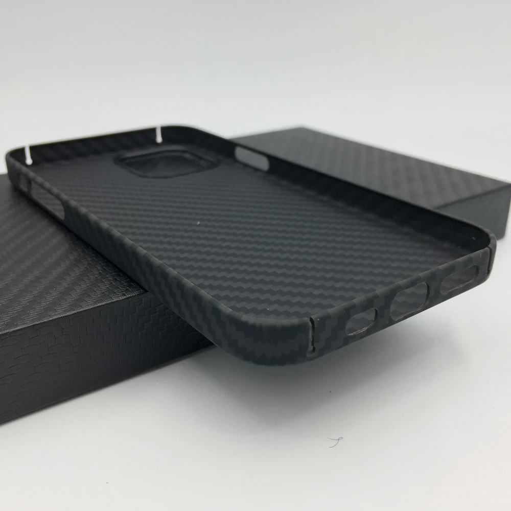 Real Carbon Fiber Phone Case for iPhone 12 Pro Max Ultra Thin Anti-fall Carbon Fiber Hard Cover Cases for iPhone 12 Mini iphone 12 pro max leather case
