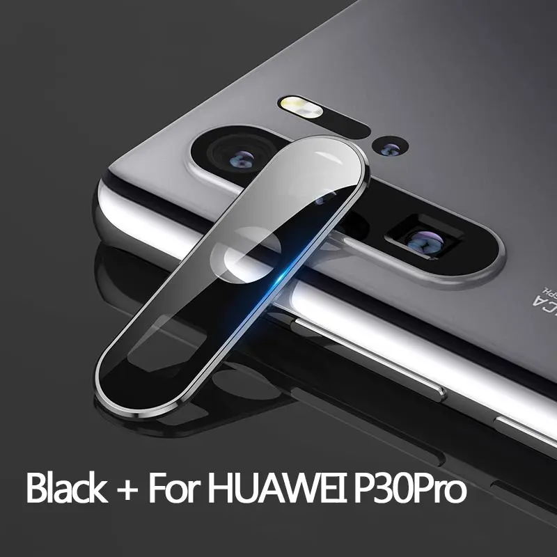 Алюминиевый металлический защитный чехол для объектива камеры huawei P30 Pro Mate30 Pro для huawei, аксессуары для задней камеры - Цвет: Black For P30pro