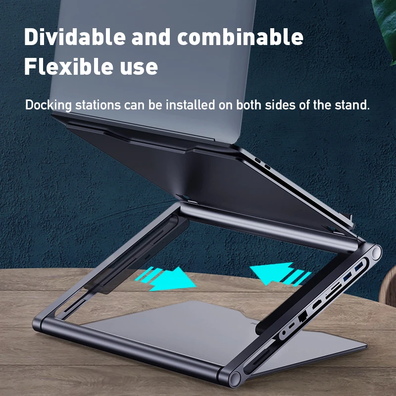 SHELCONE Supporto Per Laptop Portatile E Pieghevole | Stand Ergonomico Regolabile In Altezza Per Notebook E Tablet Fino A 15,6 Pollici, Con Cuscinetti Antiscivolo