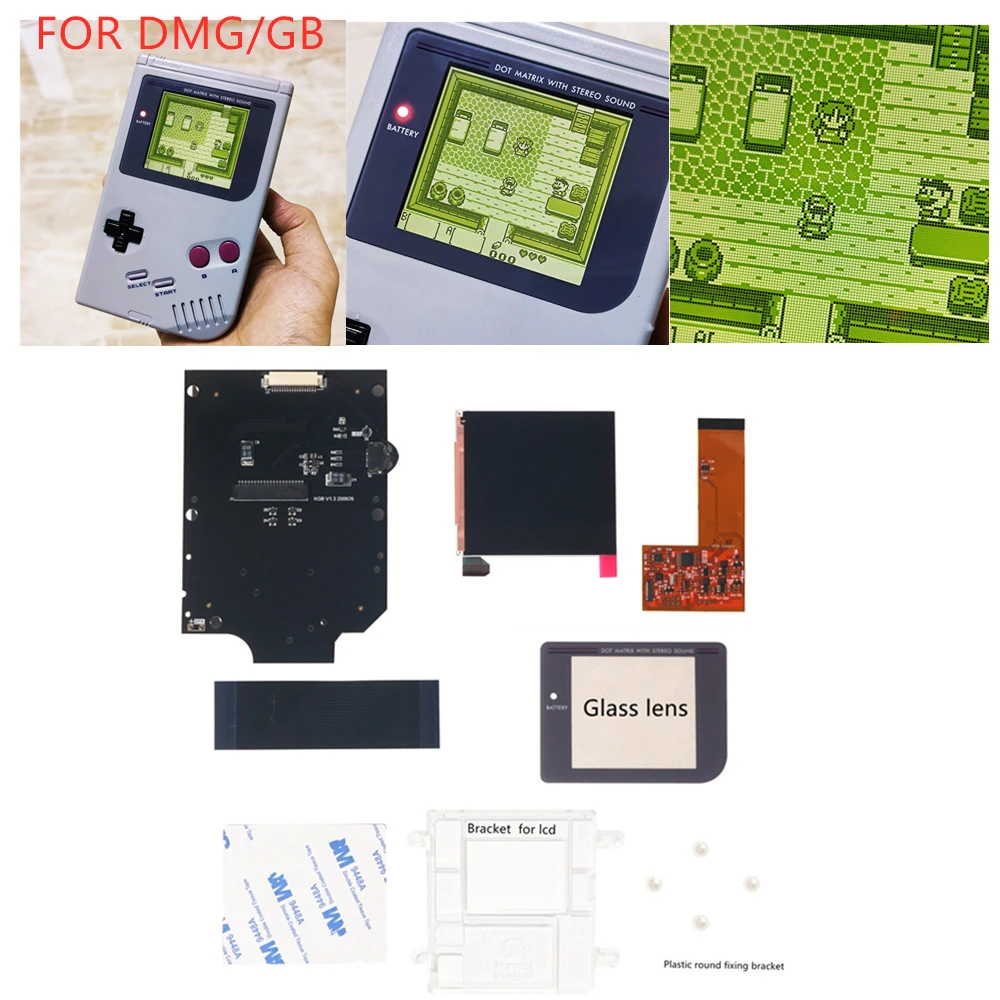 Backlight LCD Kits For Nintend GB Lcds Screen DMG GB RETRO PIXEL IPS