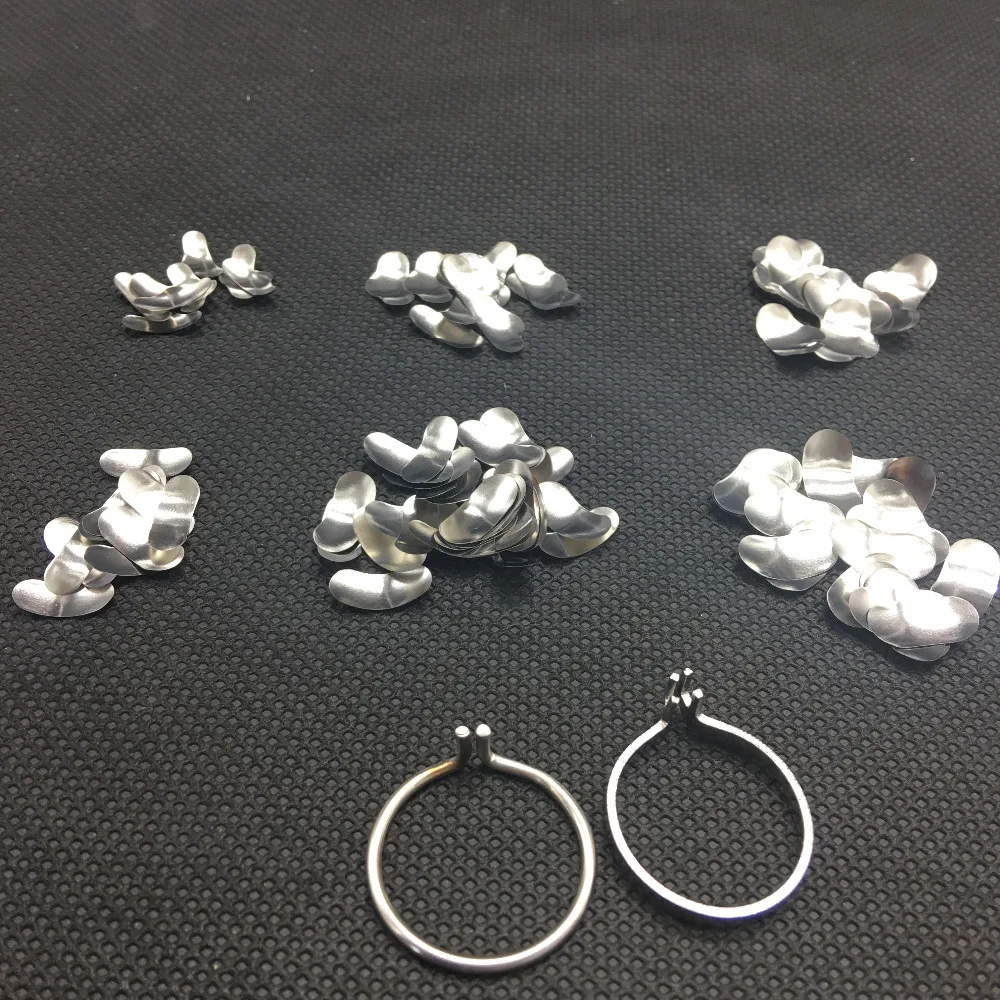 100 шт. зубные матрицы секционные контурные металлические № 1 398 стоматологические