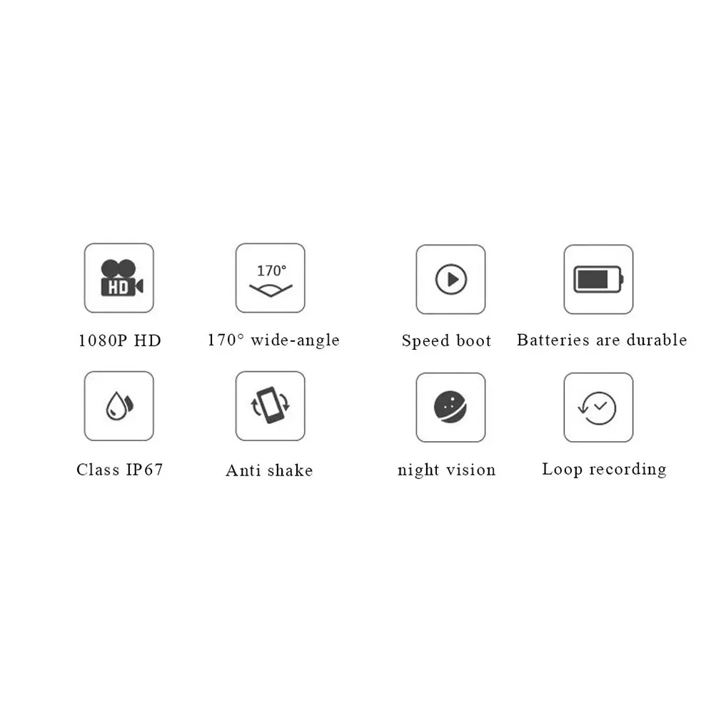 T01 мотоциклетная велосипедная камера шлем Спортивная экшн DVR HD720 TF карта 32 GB 140 широкоугольная циклическая запись Antishake