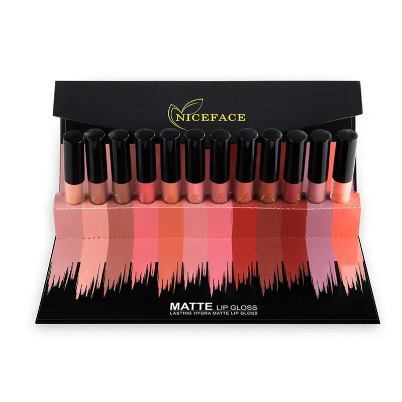 12PCS/Set Liquid Matte Lip Gloss Cosmetics Waterproof Nude Lip Lipsticks Long Lasting Metallic Lipstick Stick Make up Lips 12PCS/Set Liquid Matte Lip Gloss Cosmetics Waterproof Nude Lip Lipsticks Long Lasting Metallic Lipstick Stick Make up Lips