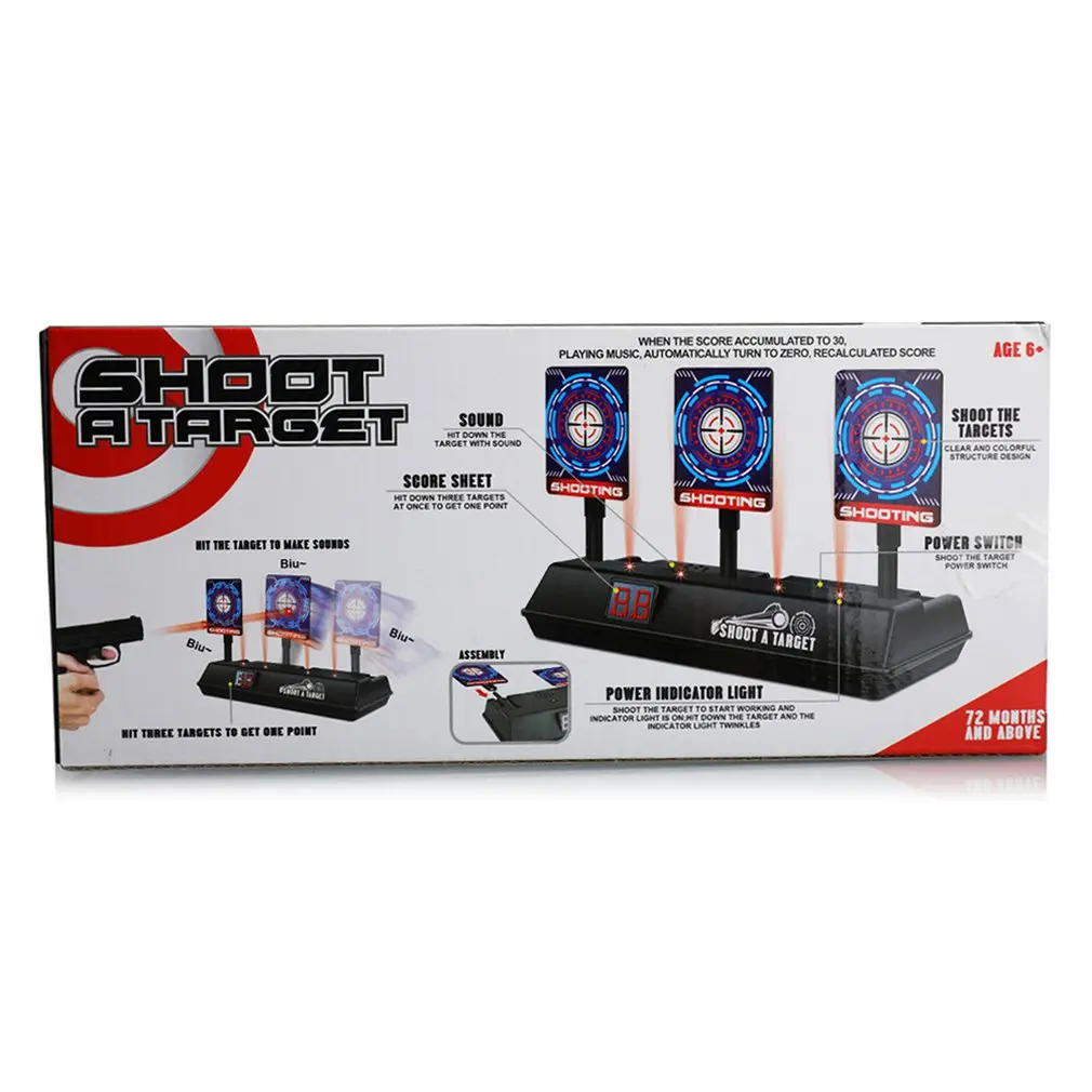 Target Electric Scoring Automatic Return Shooting Gun Target Toy Accessories Hm4822 For DJI RoboMaster S1 Toy Accessories