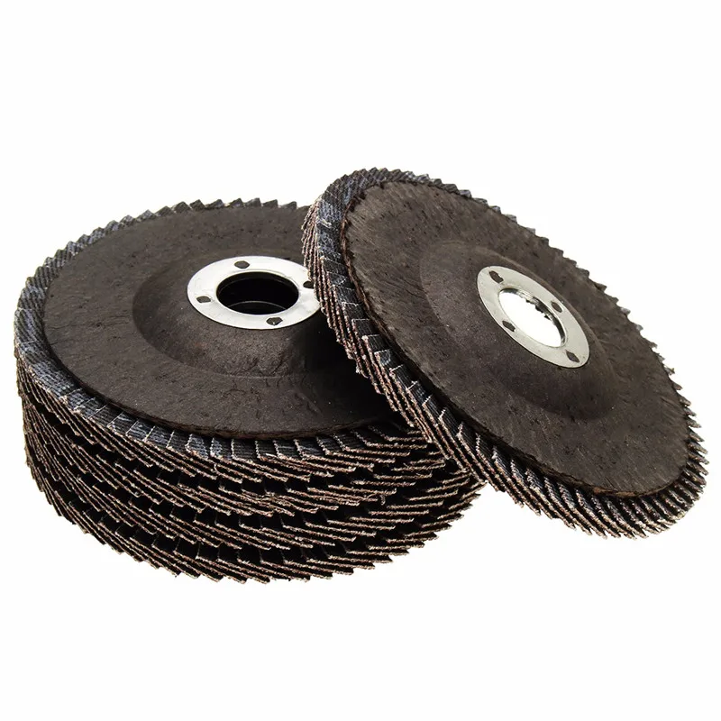 10pcs100mm 4 дюйма 80 зернистость плоский наждачный диск угловой шлифовальный круг для шлифования, резки, профилирование кромок/Beveling Dics