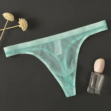 1PCS Breathable Mens Briefs Nylon Seamless Ice Silk Underwear Ultra-Thin Low Rise Soft Underpants Plus Size Acccessories