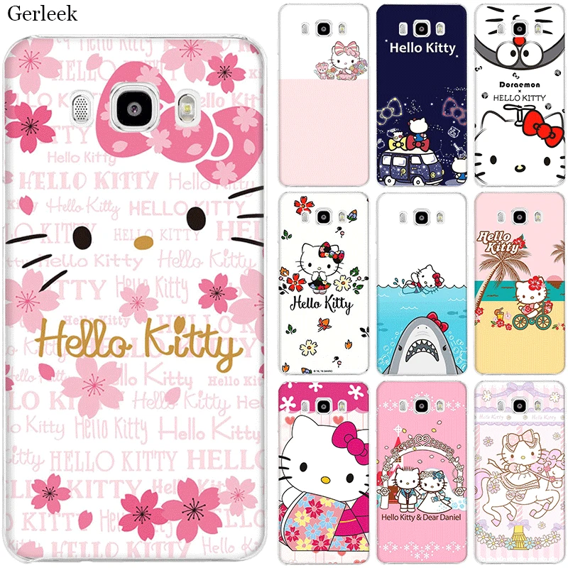 

Phone Case For Samsung Galaxy A20 A30 A40 A50 A60 A70 A10 A3 A5 A6 A7 A8 A9 Plus Hard Cover Hello Kitty Shell Cheap