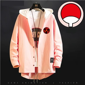 Новинка Аниме Наруто Учиха Косплей-костюм SASUKE костюм Sharingan Тренч хлопковые худи Свитшот спортивная одежда с капюшоном свитер пальто Топ - Цвет: C
