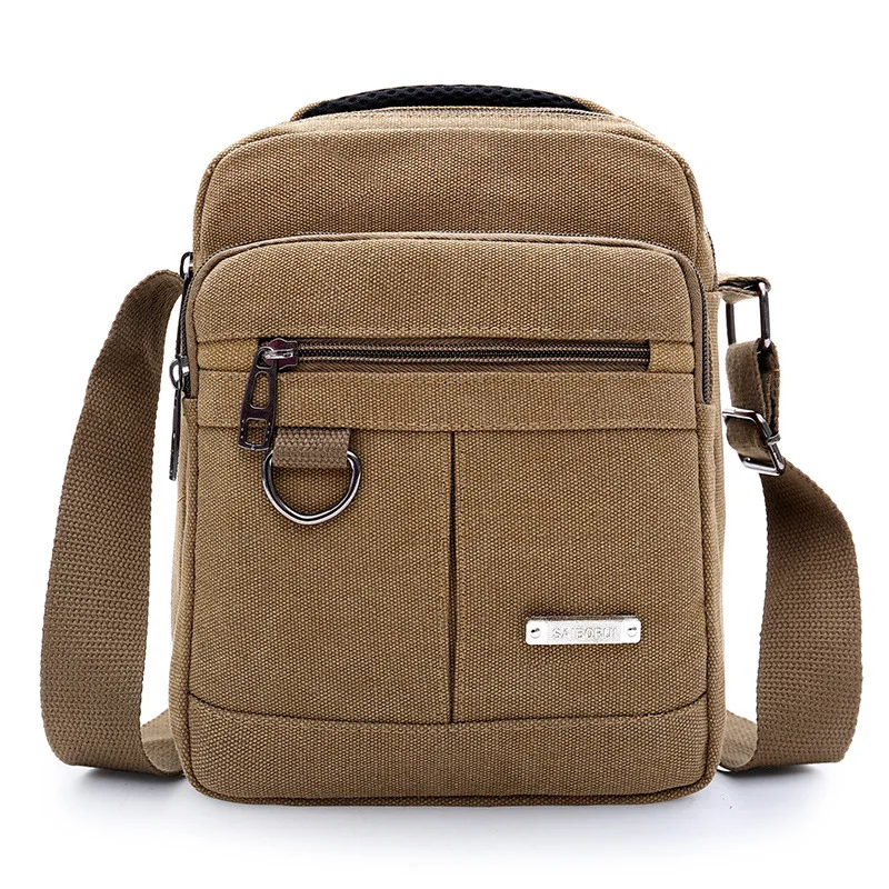 

2018 Trend Soft Canvas Anti-Wear Anti-Pressure Men's Women's Celebrity Style Versatile Simple Large-Volume Crossbody Bag