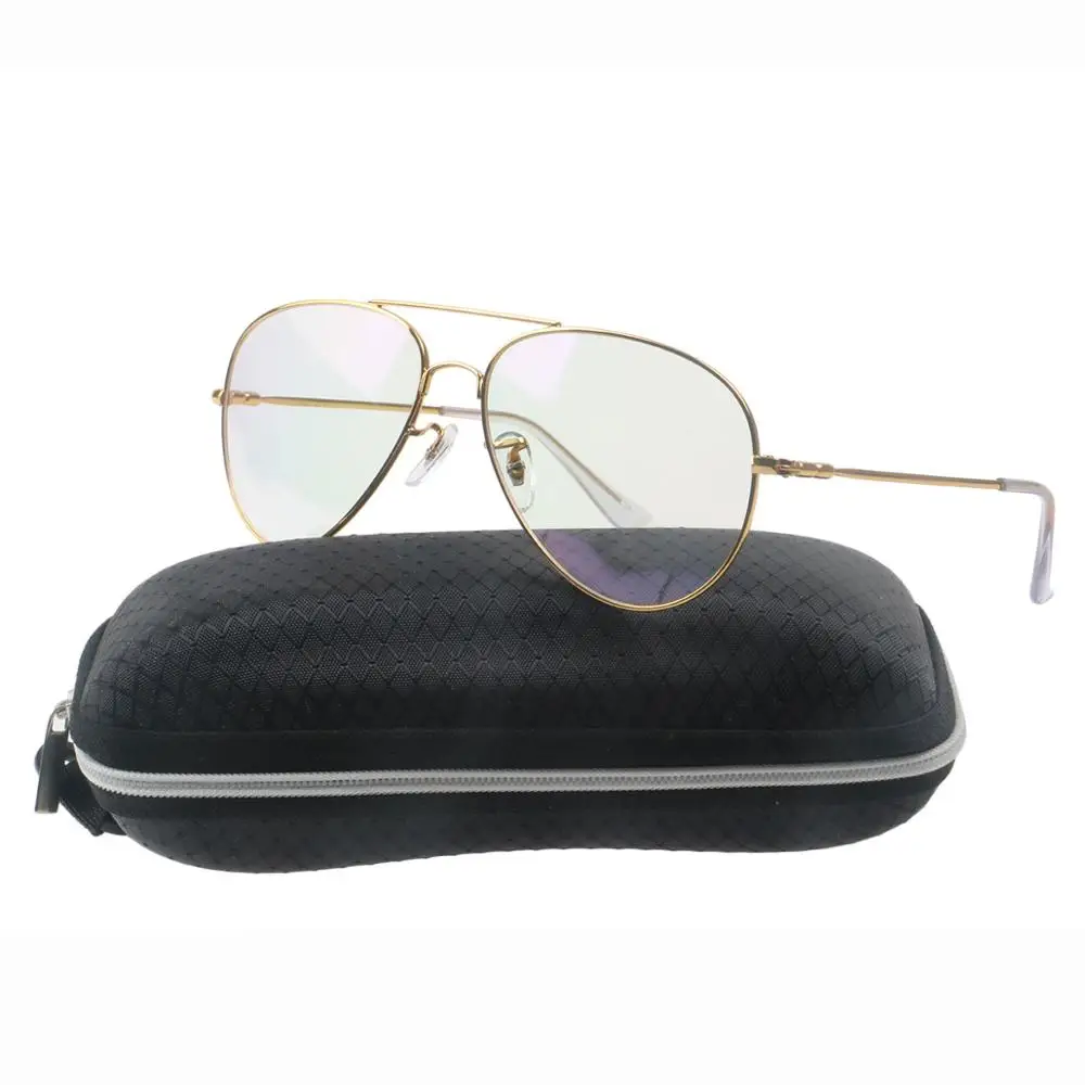 

Simvey Brand Designer Gold Big Clear Aviation Fake Glasses Frames Women Men Oversized Memory Alloy Eyeglasses Frames