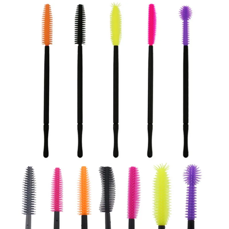 Disposable 2 Head Eyelash brush Eye Lash Makeup Brushes Mini Mascara Wands Brush Eyelash