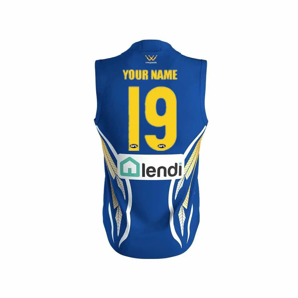 AFL WEST COAST EAGLES, мужская домашняя Джерси, размер S-3XL, принт с именами и цифрами, высокое качество - Цвет: Print name number