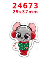 24673 30 шт. плоское украшение из смолы мультфильм смолы pr24674 - Цвет: 24673