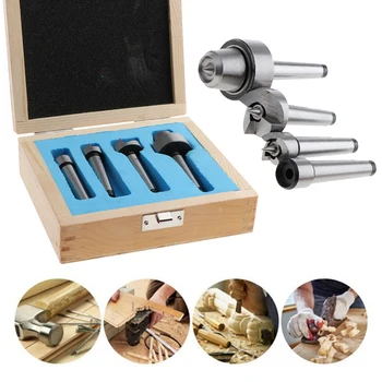 

4pcs Lathe Accessories Steel Wood Lathe Live Center Cup Arbor 2-3 / 4"