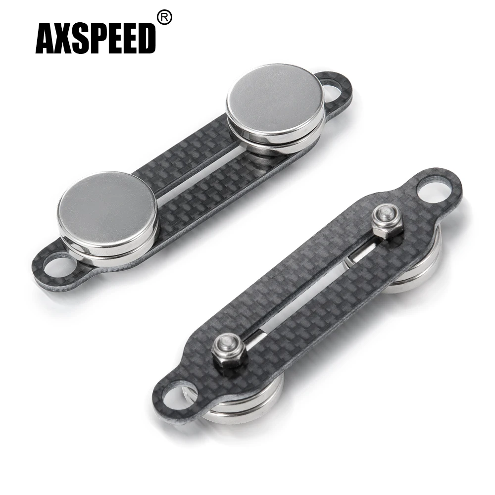 

AXSPEED автомобильный корпус из углеродного волокна, Магнитная стойка, невидимый корпус, столб для axial SCX10 90027 90028 1/10 RC гусеничная обновленная деталь