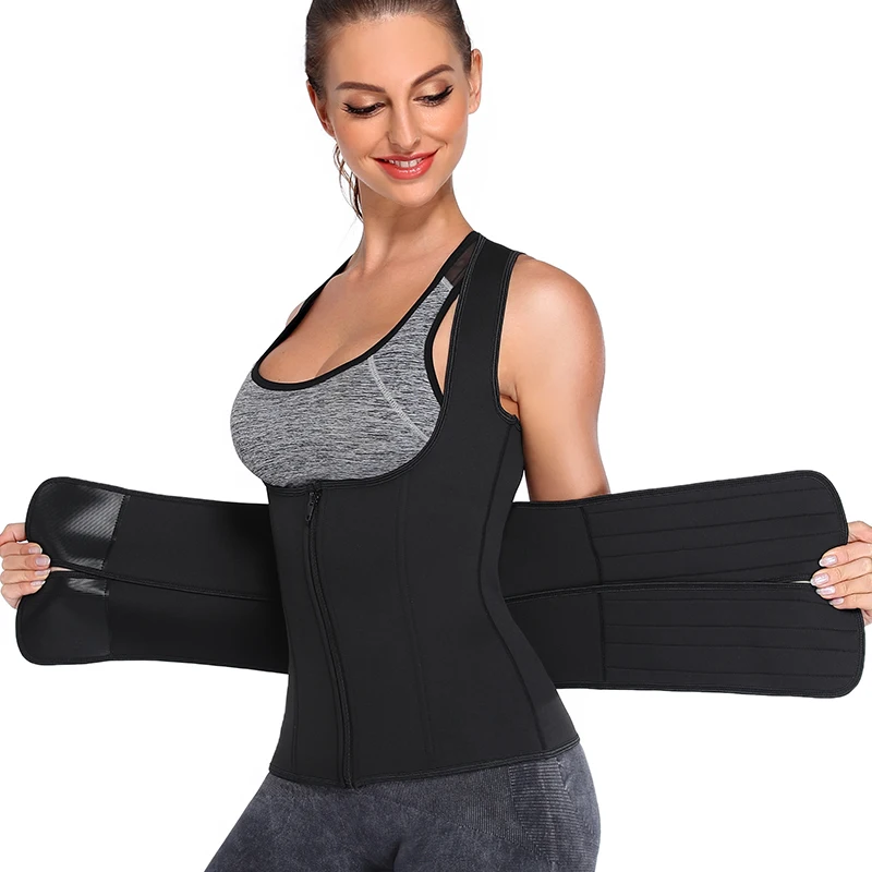 body shaper Women Waist Trainer Vest Corset Sauna Sweat Suit Compression Shirt Slimming Body Shaper Workout Tank Tops Weight Loss Shapewear shapewear underwear