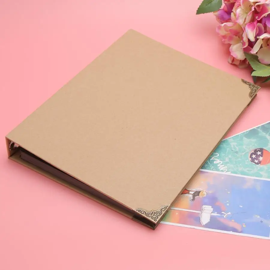 DIY Винтажный стиль DIY фотоальбом ручной работы клей Подсолнух альбом для юбилея подарок для свадьбы фотоальбом