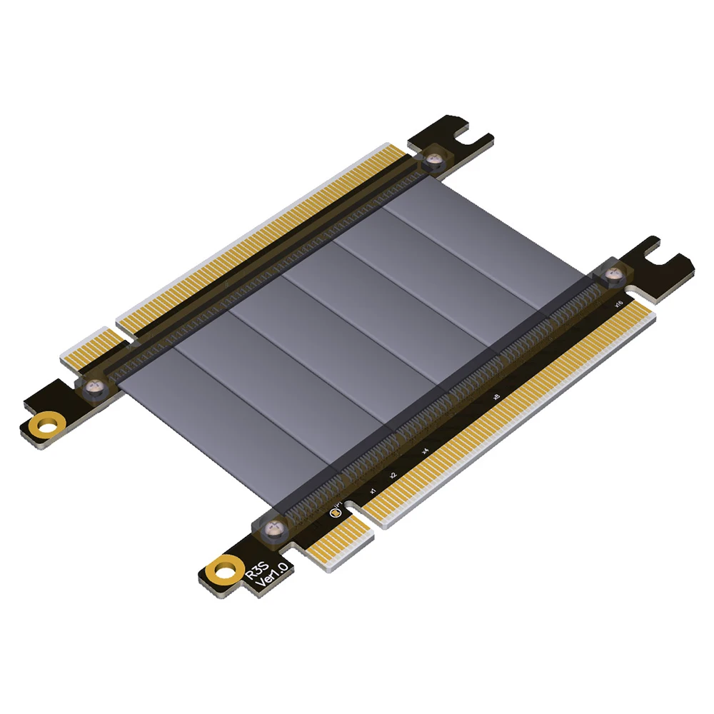 

High QualityÂ PCI-e PCI Express 16X male to male Extension cable flexible cable is for 1U,2U chassis