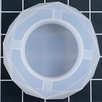

Hexagon Ashtray Deepen Trinket Dish with Cut Clear Silicone Mold Resin Plate DIY Home Decoration Craft Fluid Art Craft Supplies