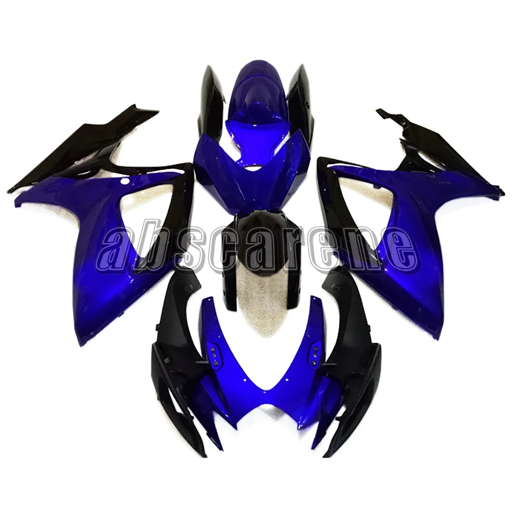 Глубокий синий черный Полный обтекатели для Suzuki GSXR600 GSXR750 K6 2006 2007 G-SXR600 06 07 ABS пластик мотоцикл капот