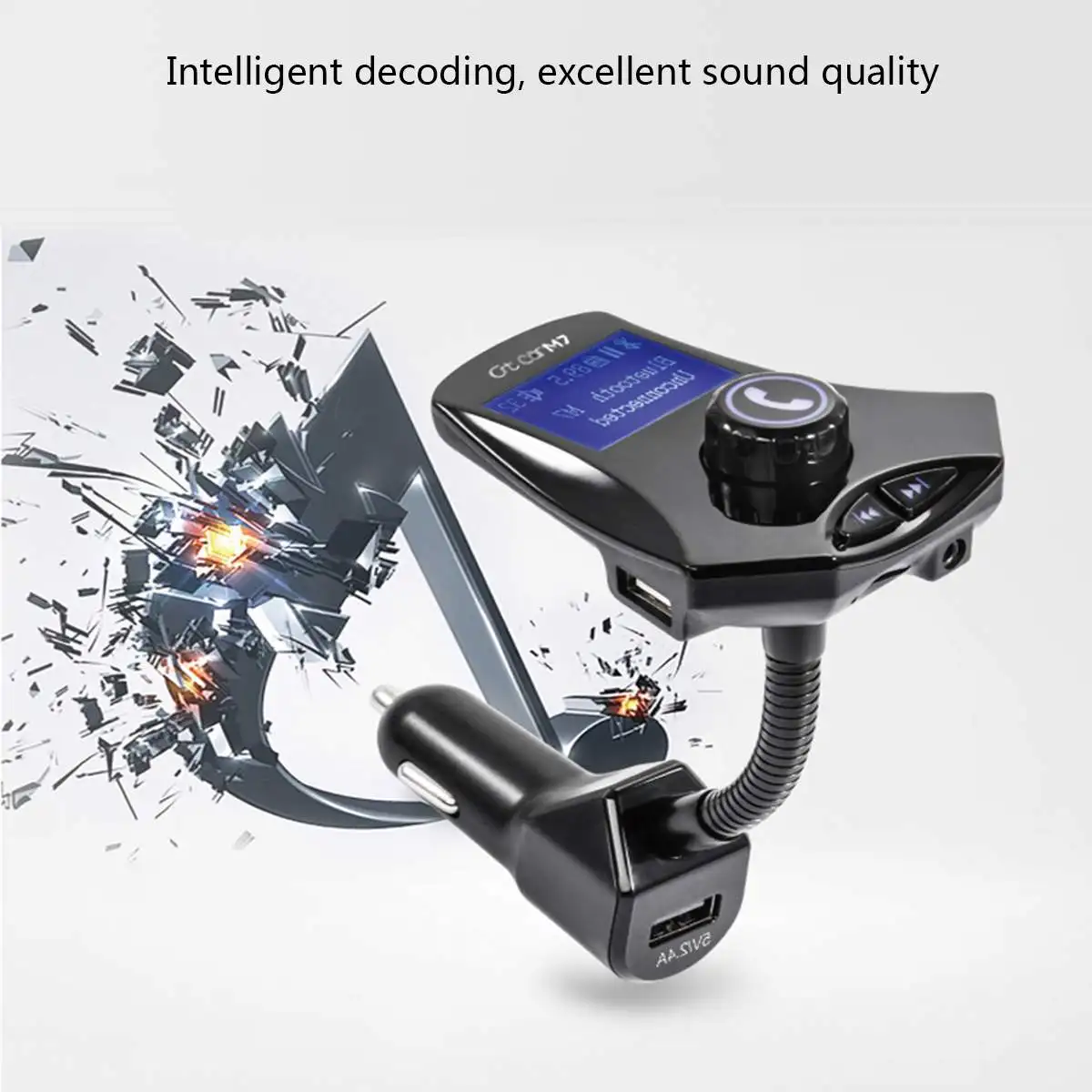 M7 4 плеер режим автомобиля bluetooth MP3-плеер ЖК-дисплей экран fm-передатчик воспроизводитель громкой связи автомобильный комплект USB зарядное устройство