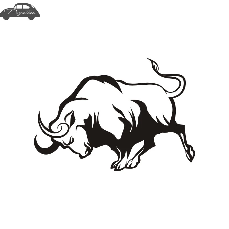 Pegatina Bull Car Door Cattle Sticker Hawk Decal Long Decal Posters Wall Decals Quadro Parede Decor Mural Wild Animal Sticker