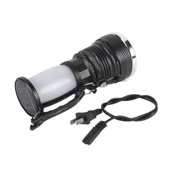 

Solar Power USB Rechargeable LED Flashlight Super Bright Camping Tent Light Emergency Lantern Lamp For Hiking Travel