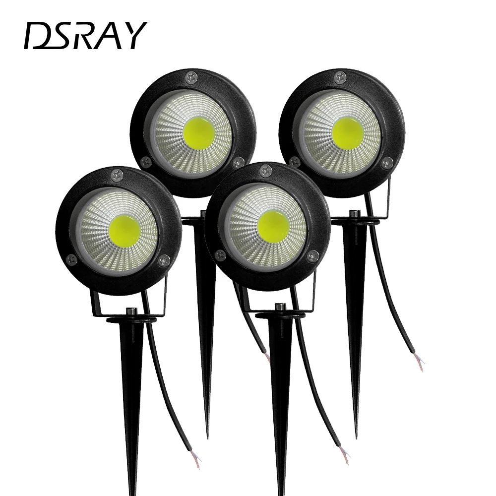 4PCS Outdoor Landscape COB Garden Lawn Lamp Light 220V 12V LED Spike 3W 5W 7W Path Waterproof Spot Bulbs | Лампы и освещение