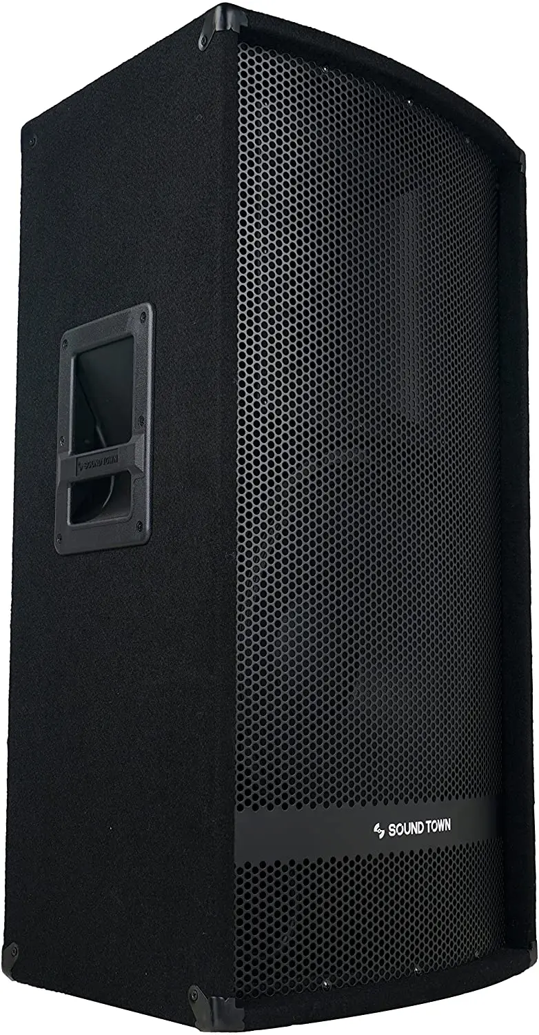 Church Karaoke METIS-115PW-PAIR Bar Sound Town 2-Pack 15 Powered 700 Watts DJ/PA Speakers with Compression Drivers for Live Sound 