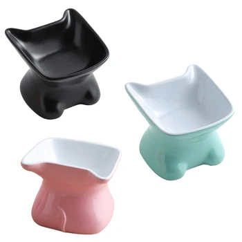 

Pet Ceramic Bowl Cute Cartoon Feeder for Small Dog and Cat Feeding and Drink Water Pet Supplies