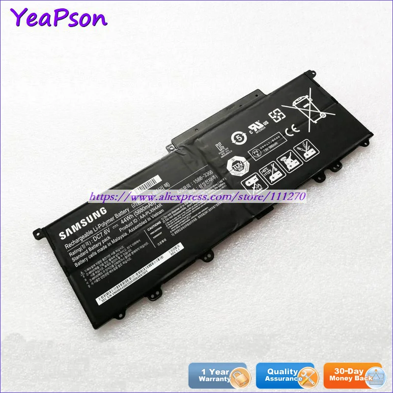 Yeapson 7 6 V 44Wh натуральная AA-PLXN4AR AA-PBXN4AR Аккумулятор для ноутбука samsung NP900X3D 900X3D NP900X3E