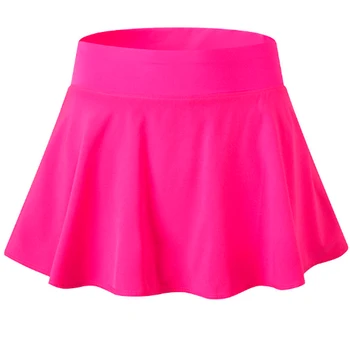 

Women Fashion Stretch High Waist Short Skirt Solid colors Tennis Running Sports Mini Skirt for Summer hh88