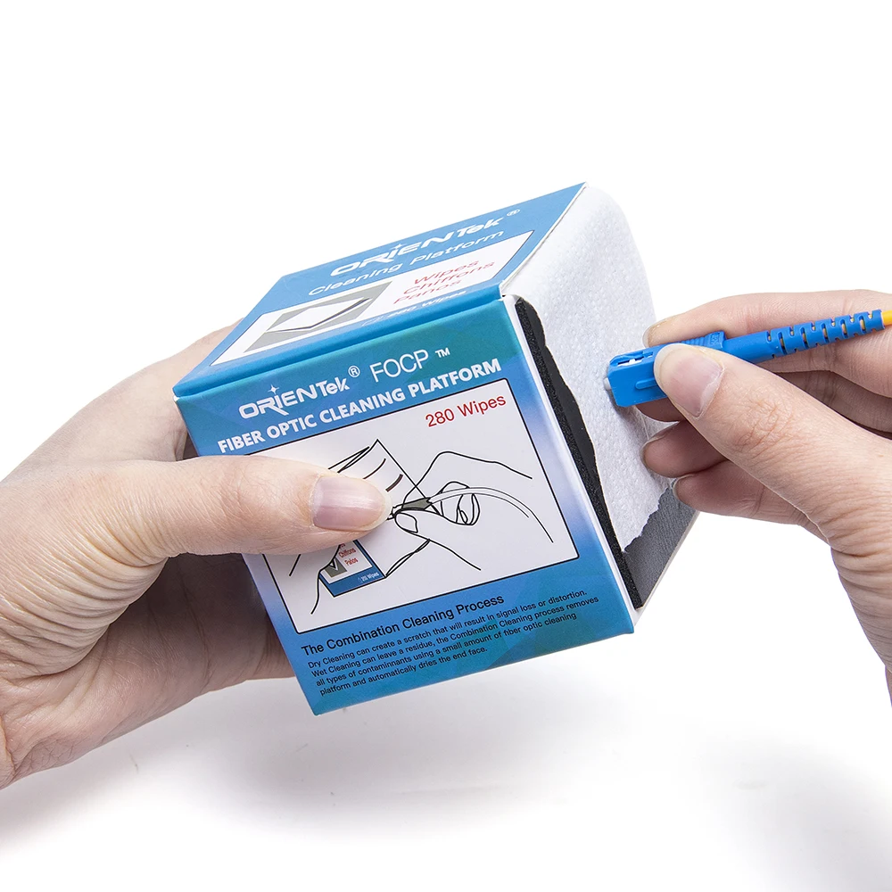 

Fiber Optical Cleaning Box Fiber Cleaning Paper Fiber Wipes Fiber Optic End Face Cleaner