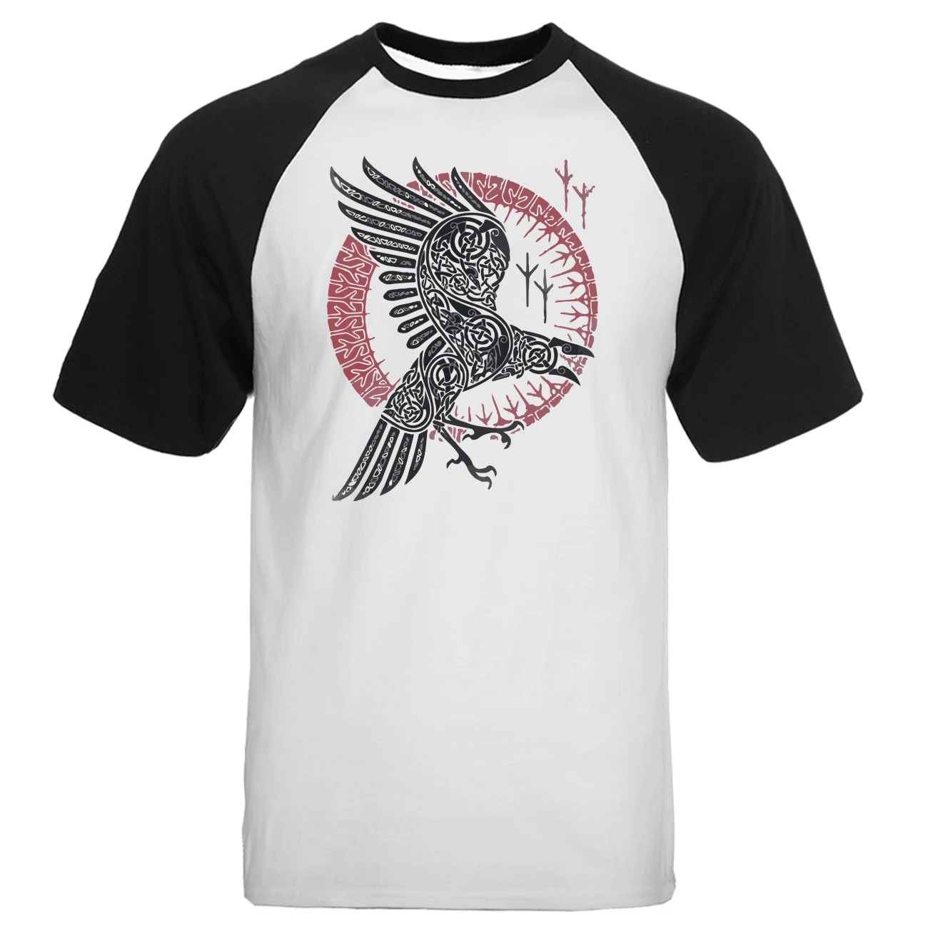 

Odin Vikings T Shirt Men Ragnar Raven Raglan Tshirt Sons Of Anarchy 2019 New Summer Cotton Short Sleeve Gone to Valhalla T-Shirt