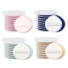 8 шт. Горячая губка косметический спонж для нанесения макияжа лица мягкая женская красота Макияж контур основания губки для лица Пудра