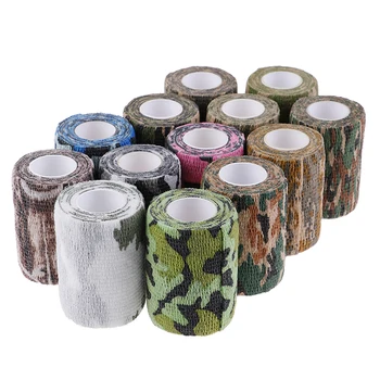 

1Pcs Self Adhesive Sports Protector Knee Finger Ankle Athletic Bandage Camouflage Elastic Wrap Tape Hunt Disguise Elastoplast