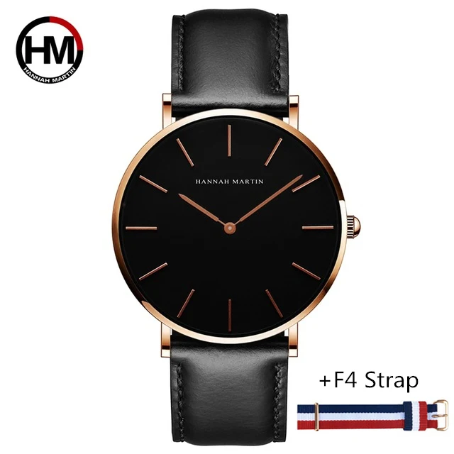 Нейлоновые часы DW стильные модные часы для мужчин лучший бренд класса люкс кварцевые часы унисекс розовое золото мужские часы Reloj Hombre Relogio Masculino - Цвет: CH02-FH F4 STRAP