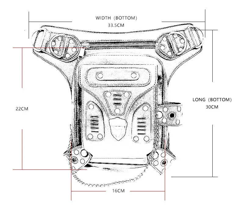 BXX/пара панк Chestpack Ретро сумка через плечо рок для мужчин и женщин Готический Фанни пакеты Многофункциональный мотоцикл ноги пакет 19K-a95