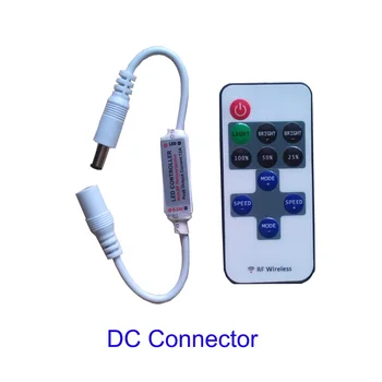 

DC LED Lighting Dimmer Mini Remote Controller Single Color Switch 5V 12V 24V Driver for LED Light Bulb Lamp Dimming with Adapter